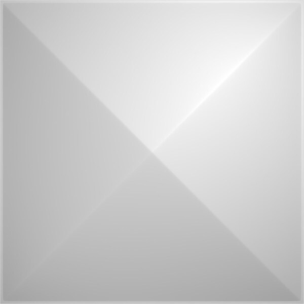 Ekena Millwork Sellek EnduraWall Decorative 3D Wall Panel, White, 11 7/8"W x 11 7/8"H WP12X12SKWH - main